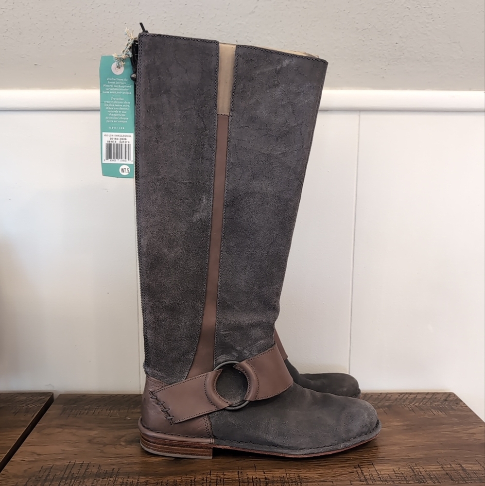 Women's OLUKAI Holo Lio II TALL LEATHER BOOTS 7.5